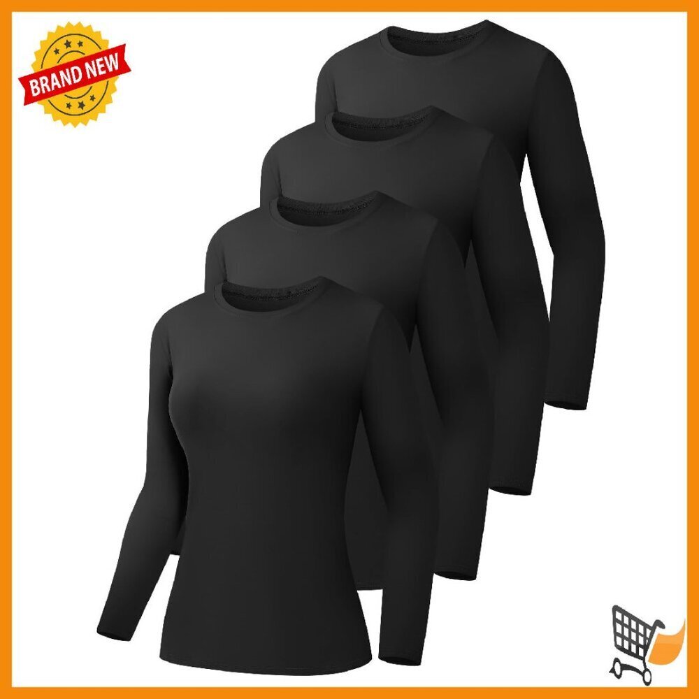 Women's Long Sleeve Compression Top Slim Fit Workout Baselayer